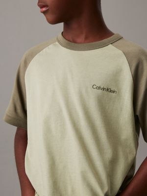 t-shirt color-block misty vale da bambini calvin klein jeans