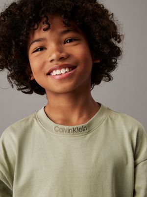 misty vale relaxed long sleeve t-shirt for boys calvin klein jeans