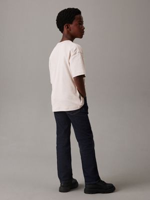 grey logo t-shirt for boys calvin klein jeans