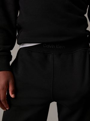 ck black relaxed tracksuit for boys calvin klein jeans