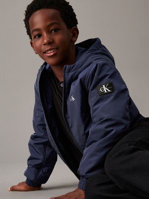 peacoat hooded harrington jacket for boys calvin klein jeans