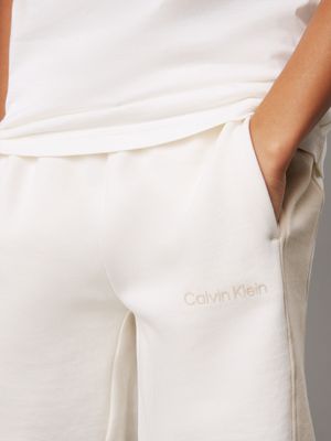 oyster gray relaxed colourblock jogging shorts for boys calvin klein jeans