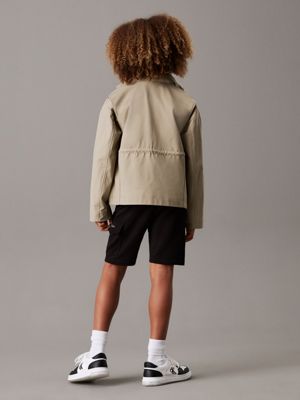 ck black cargo jogging shorts for boys calvin klein jeans