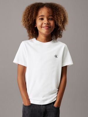 bright white / blue colorblock 2 pack t-shirts for boys calvin klein jeans