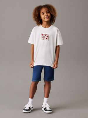 tofu relaxed logo t-shirt for boys calvin klein jeans