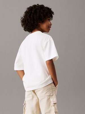 tofu logo t-shirt for boys calvin klein jeans