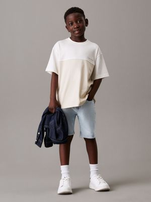 tofu oversized colourblock t-shirt for boys calvin klein jeans