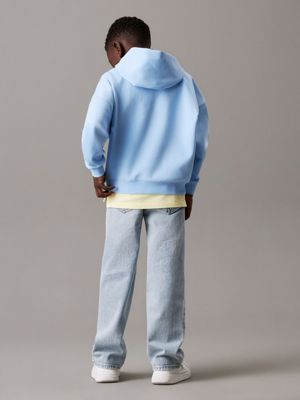 blue bell relaxed spacer logo hoodie for boys calvin klein jeans