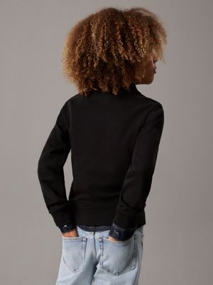 ck black logo sweatshirt for boys calvin klein jeans