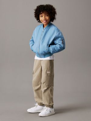 laurel oak oversized parachute cargo trousers for boys calvin klein jeans