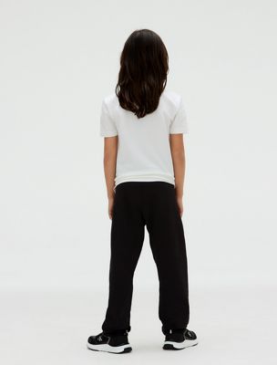 bright white pique polo shirt for boys calvin klein jeans