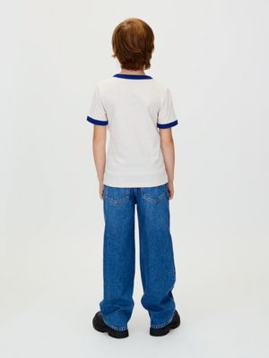 t-shirt con logo ringer whitecap gray da bambini 