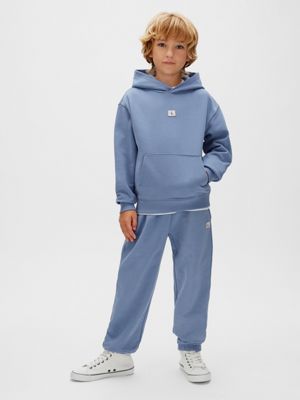 blue klassischer logo-hoodie für kinder für jungen - calvin klein jeans