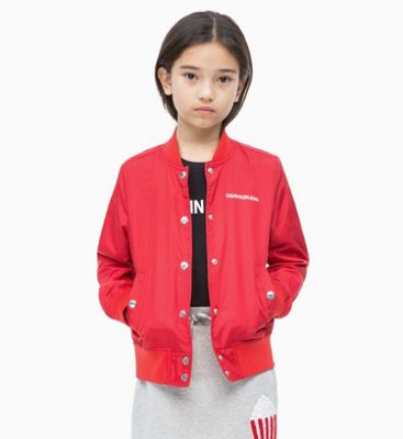 calvin klein jeans red jacket