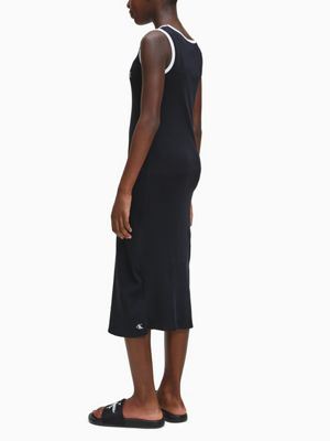 calvin klein logo tank dress