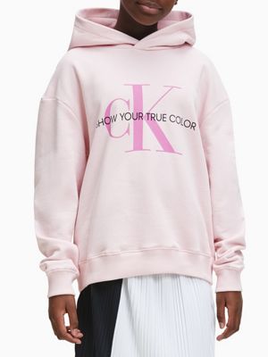 calvin klein jeans pink hoodie