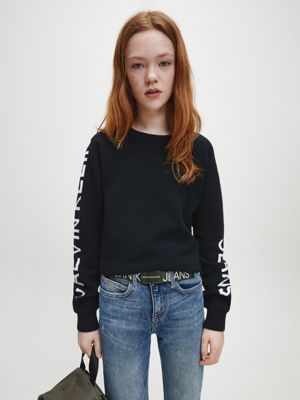 calvin klein jeans black jumper