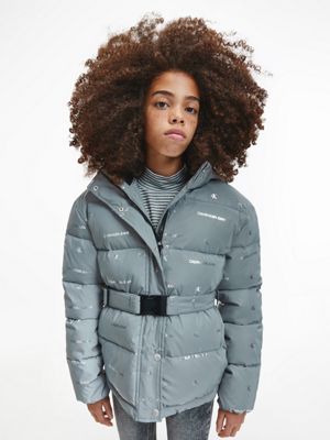 calvin klein reflective puffer