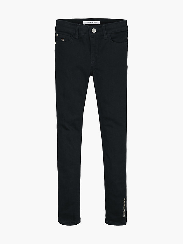 CLEAN BLACK STRETCH Mid Rise Skinny Jeans for girls CALVIN KLEIN JEANS
