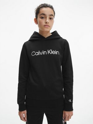 calvin klein leopard infill hoodie