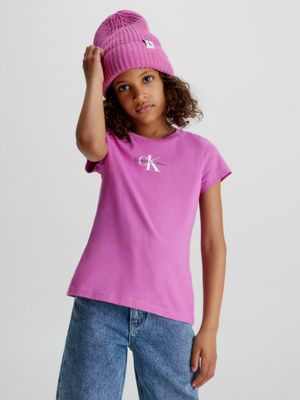 Womens pink calvin klein t clearance shirt