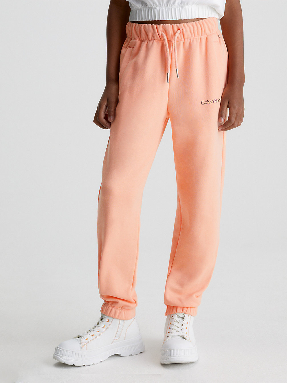 FRESH CANTALOUPE High Rise Relaxed Joggers undefined girls Calvin Klein