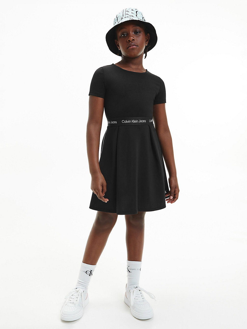 CK BLACK > Расклешенное платье из трикотажа Milano > undefined девочки - Calvin Klein