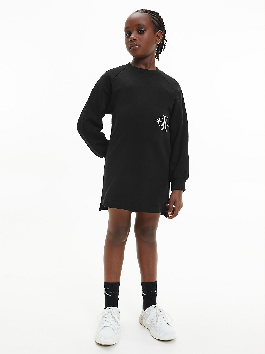 CK BLACK > Платье-свитшот с логотипом > undefined девочки - Calvin Klein
