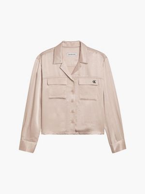  satin-hemd für mädchen - calvin klein jeans