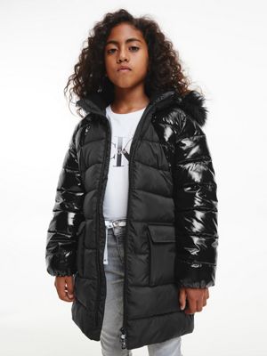 Parka lungo con cappuccio - grigio - Bambina - 25.00€ - Kiabi