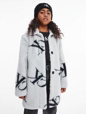 calvin klein logo coat