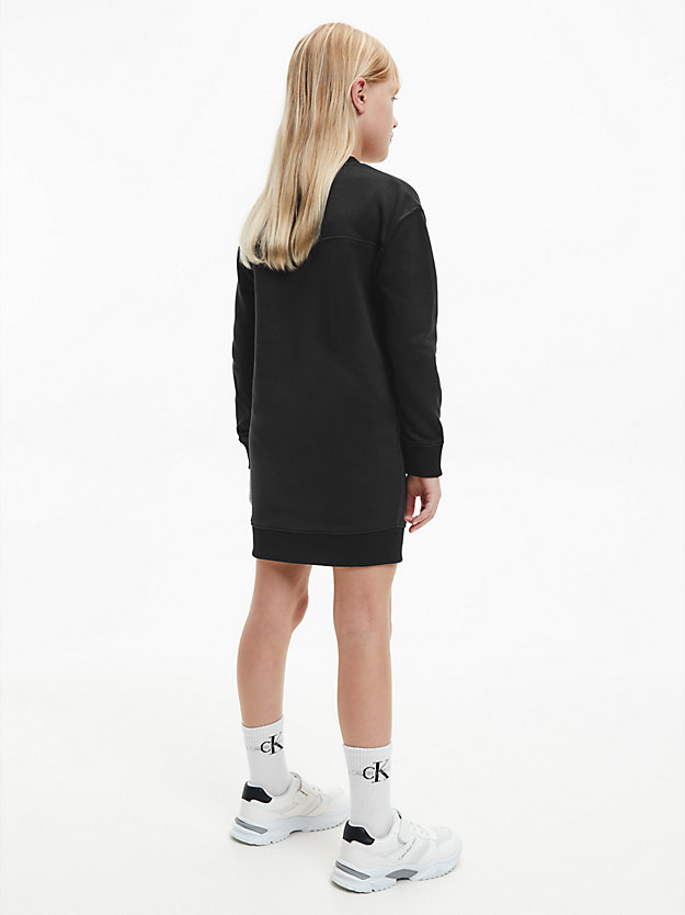CK BLACK Sweatshirt Dress for girls CALVIN KLEIN JEANS