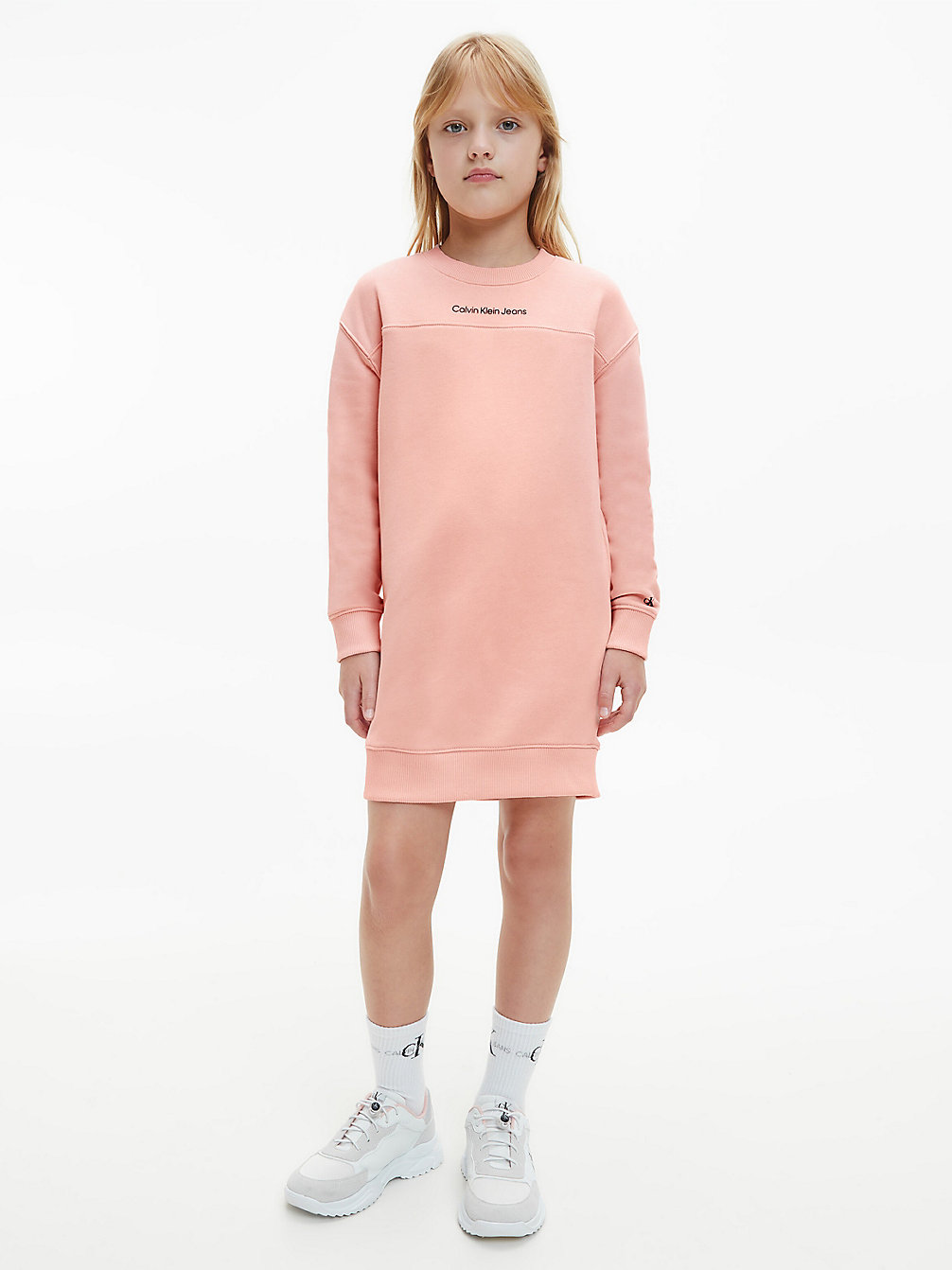 PINK BLUSH Sweatshirt Dress undefined girls Calvin Klein