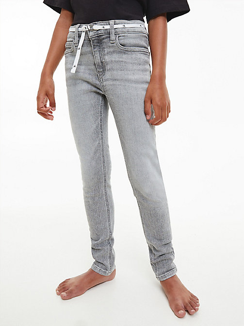 Skinny Jeans con cintura Calvin Klein Bambina Abbigliamento Pantaloni e jeans Jeans Jeans skinny 