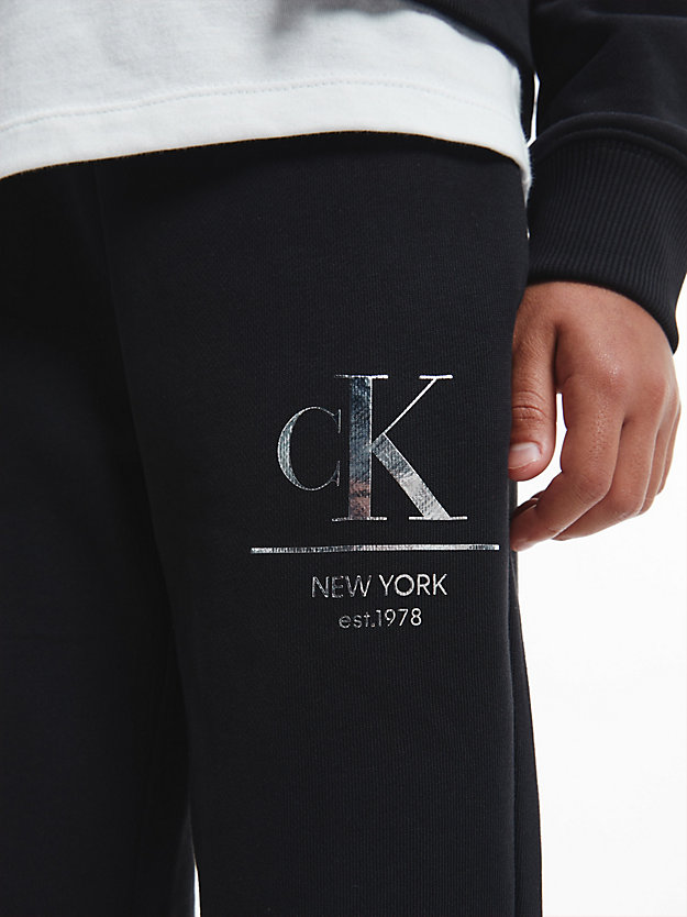 CK BLACK Logo Joggers for girls CALVIN KLEIN JEANS