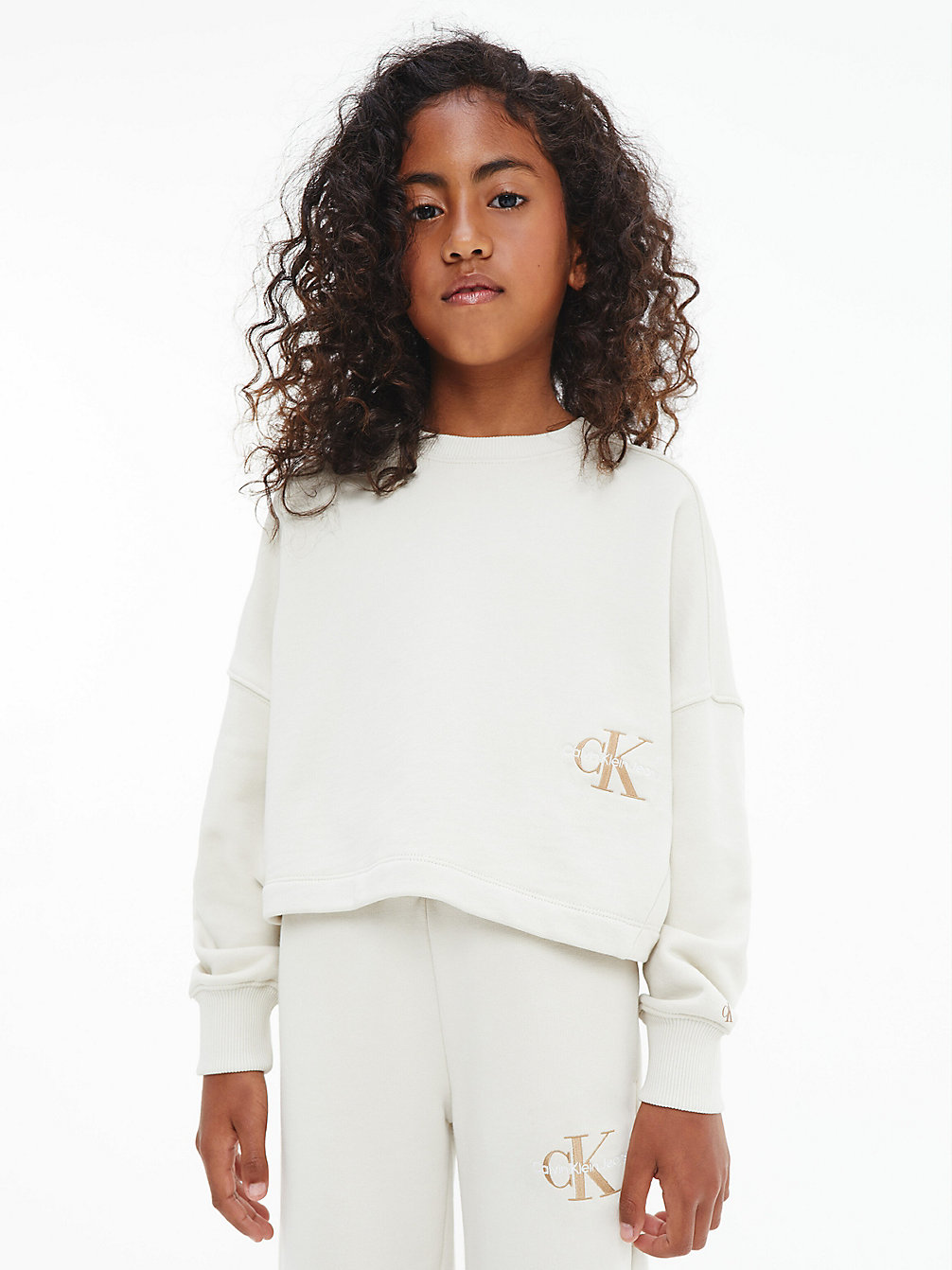 EGGSHELL Organic Cotton Hoodie undefined girls Calvin Klein