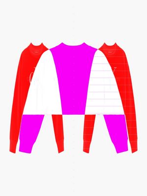 BRIGHT WHITE Cropped Sweatshirt for girls CALVIN KLEIN JEANS
