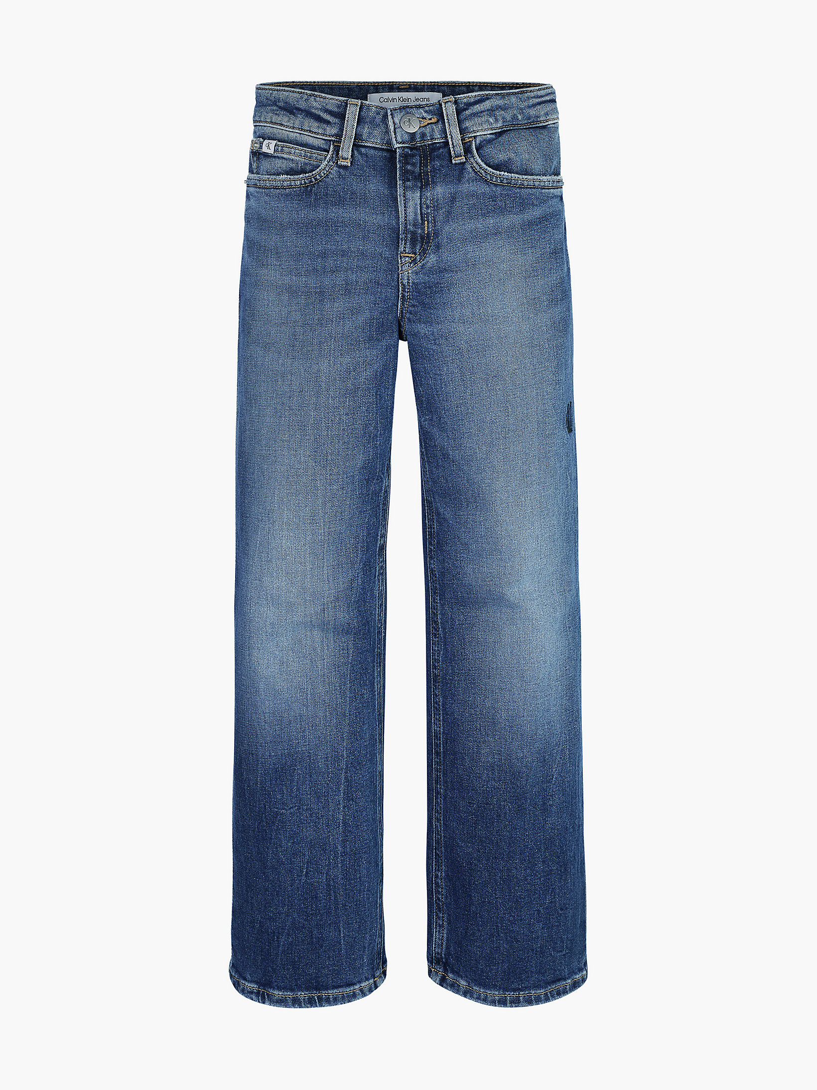 Jeans a vita alta con gamba larga Calvin Klein Donna Abbigliamento Pantaloni e jeans Jeans Jeans a vita alta 