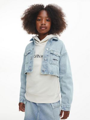  oversized cropped spijkerjas voor meisjes - calvin klein jeans