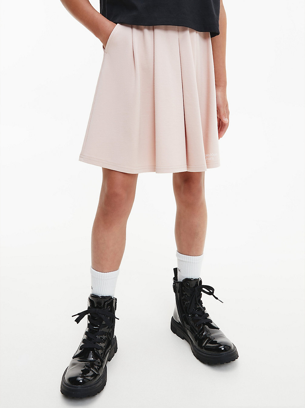 PINK BLOOM Milano Pleated Flared Skirt undefined girls Calvin Klein