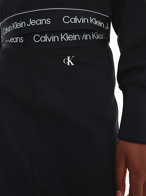CK BLACK Slim Milano Skirt for girls CALVIN KLEIN JEANS