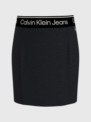 CK BLACK Slim Milano Skirt for girls CALVIN KLEIN JEANS