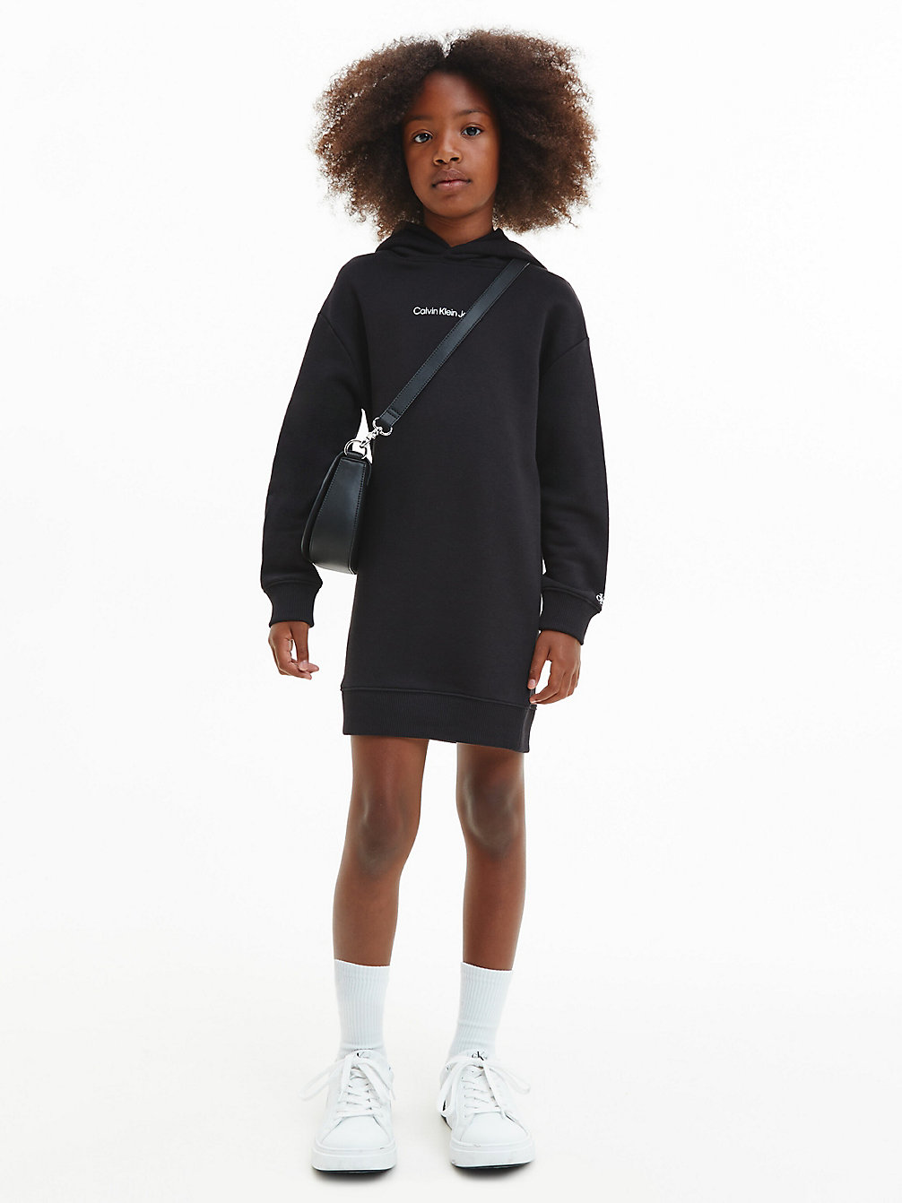 CK BLACK Hoodie Dress undefined girls Calvin Klein