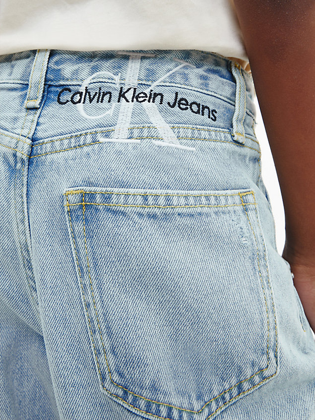 blue barrel leg jeans for girls calvin klein jeans