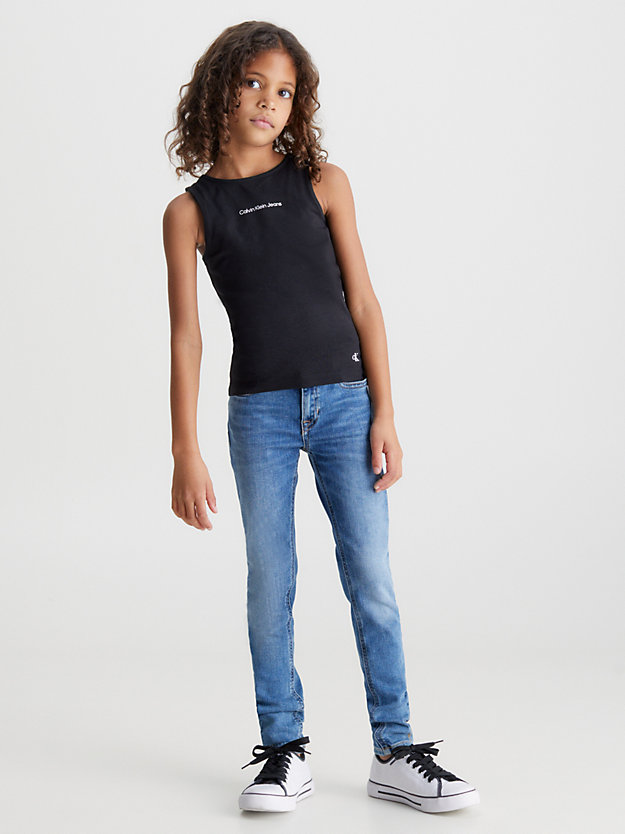STORMY BLUE Mid Rise Skinny Jeans for girls CALVIN KLEIN JEANS