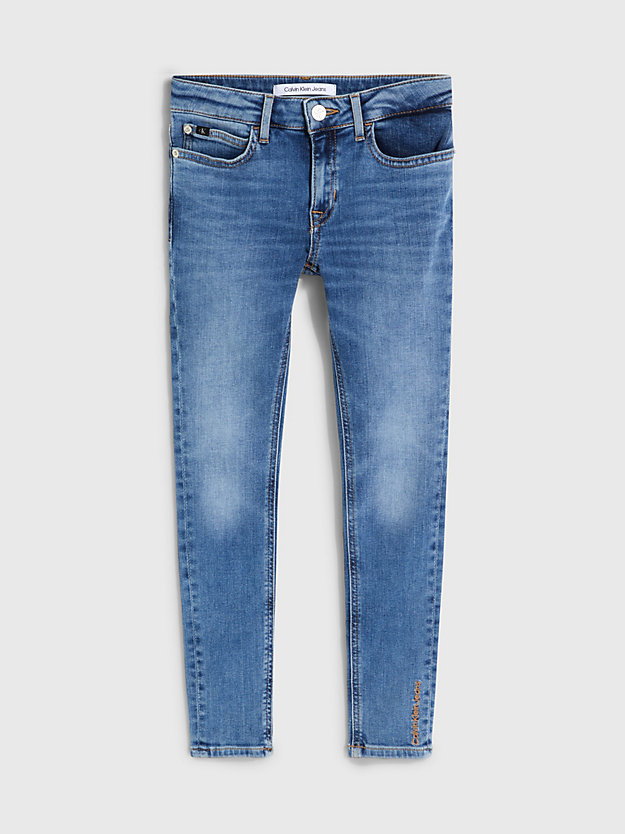 STORMY BLUE Mid Rise Skinny Jeans for girls CALVIN KLEIN JEANS