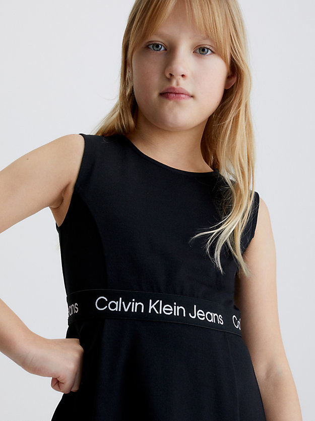 CK BLACK Flared Milano Dress for girls CALVIN KLEIN JEANS