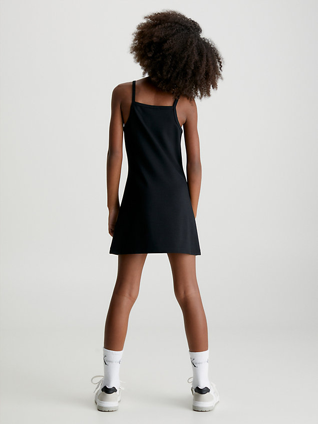 black milano slip dress for girls calvin klein jeans