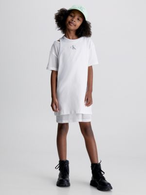 Slim Layered Mesh T-shirt Dress Calvin Klein® | IG0IG01969YAF