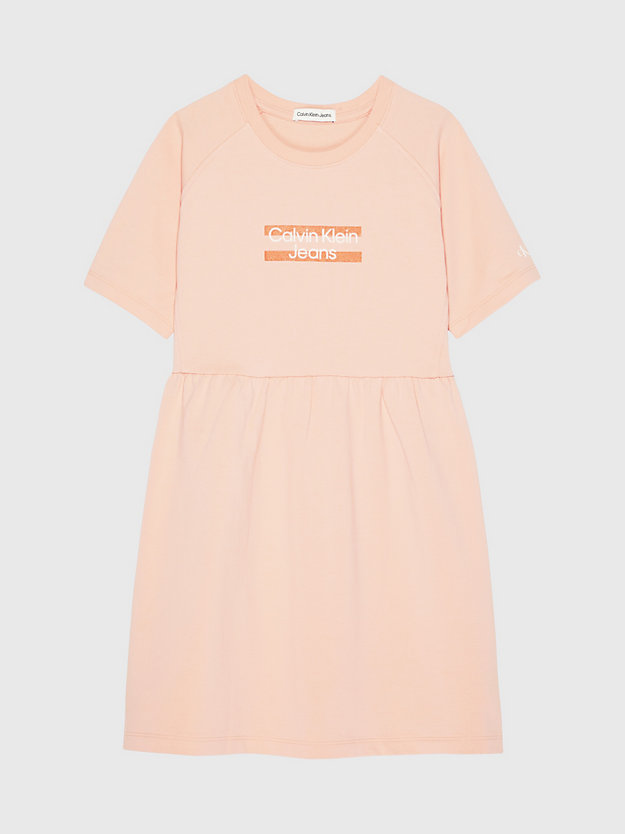 FRESH CANTALOUPE Logo T-shirt Dress for girls CALVIN KLEIN JEANS